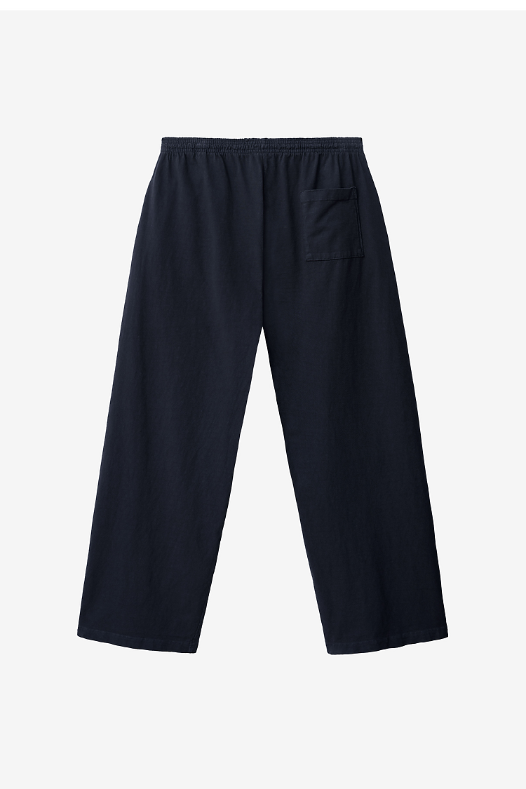 Mens Wide Leg Jersey Pant Navy