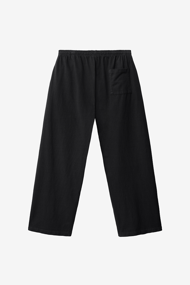Mens Wide Leg Jersey Pant Black