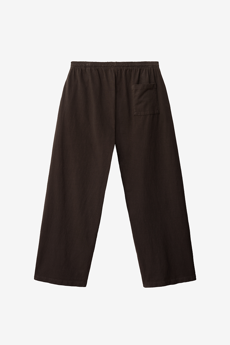 Mens Wide Leg Jersey Pant Chocolate