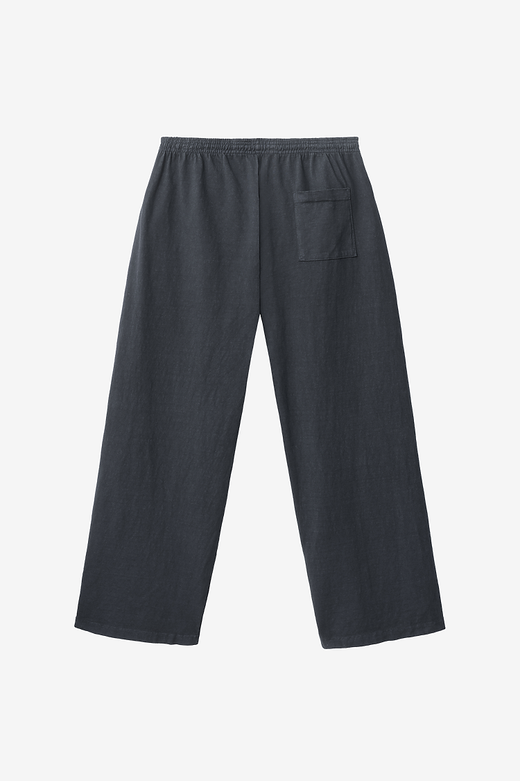 Mens Wide Leg Jersey Pant Dolphin Blue