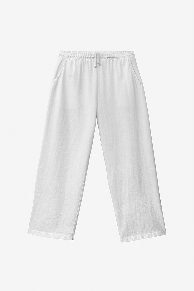 Mens Jersey Sweatpants White