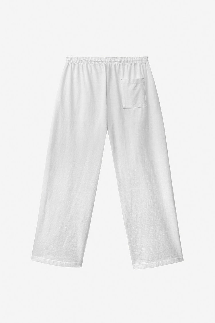 Mens Jersey Sweatpants White