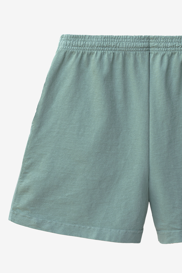 8.5 oz Heavy Jersey Gym Shorts ATLANTIC GREEN