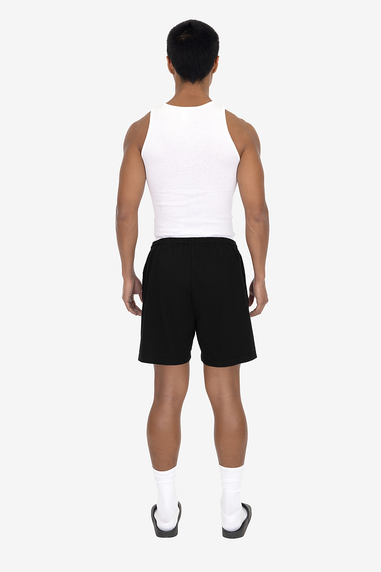 8.5 oz Heavy Jersey Gym Shorts Black