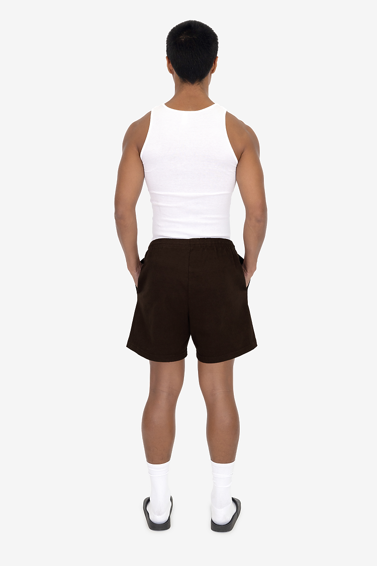 8.5 oz Heavy Jersey Gym Shorts CHOCOLATE