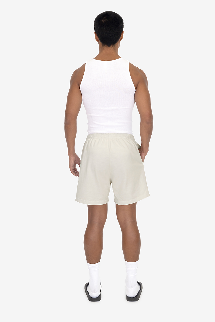 8.5 oz Heavy Jersey Gym Shorts Creme