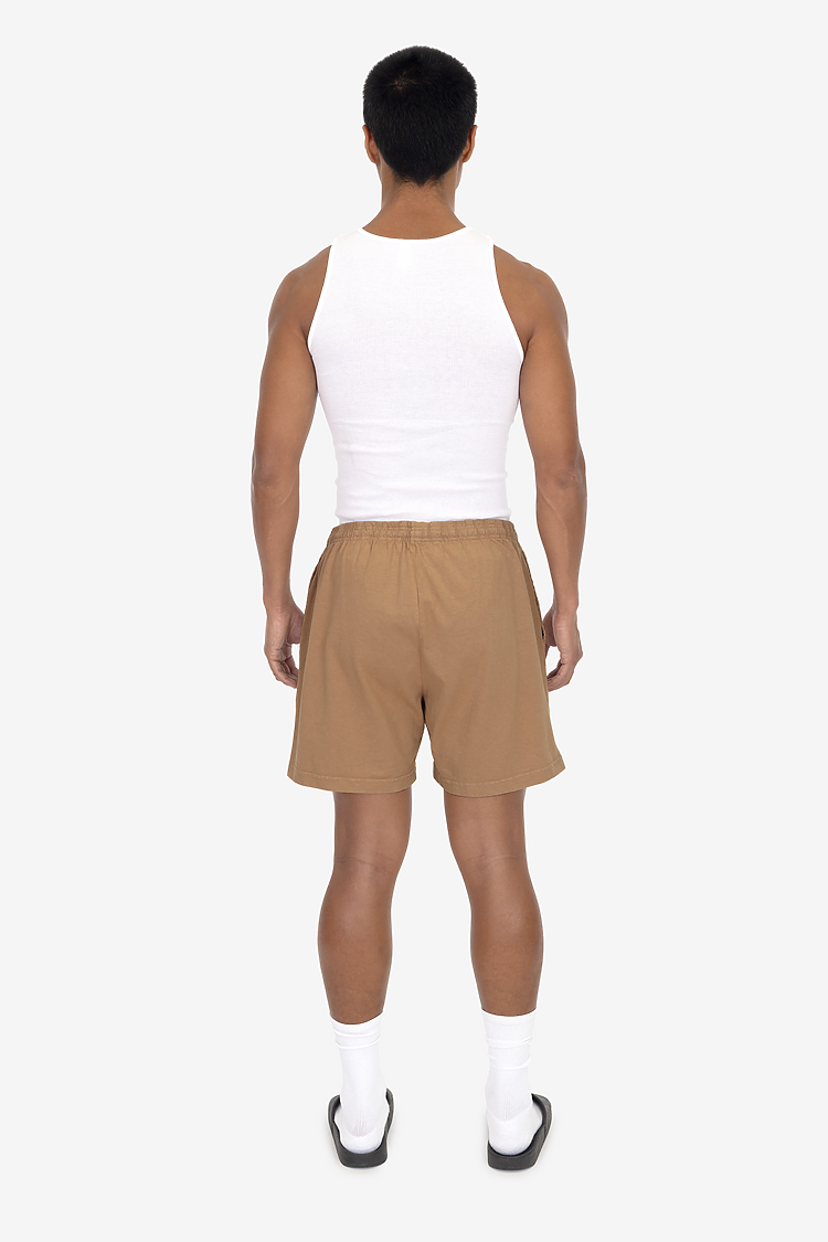 8.5 oz Heavy Jersey Gym Shorts KHAKI