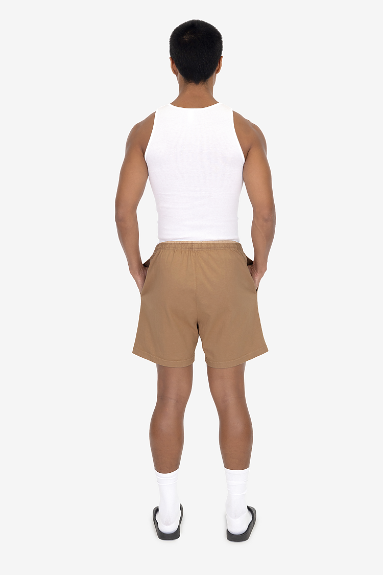 8.5 oz Heavy Jersey Gym Shorts KHAKI