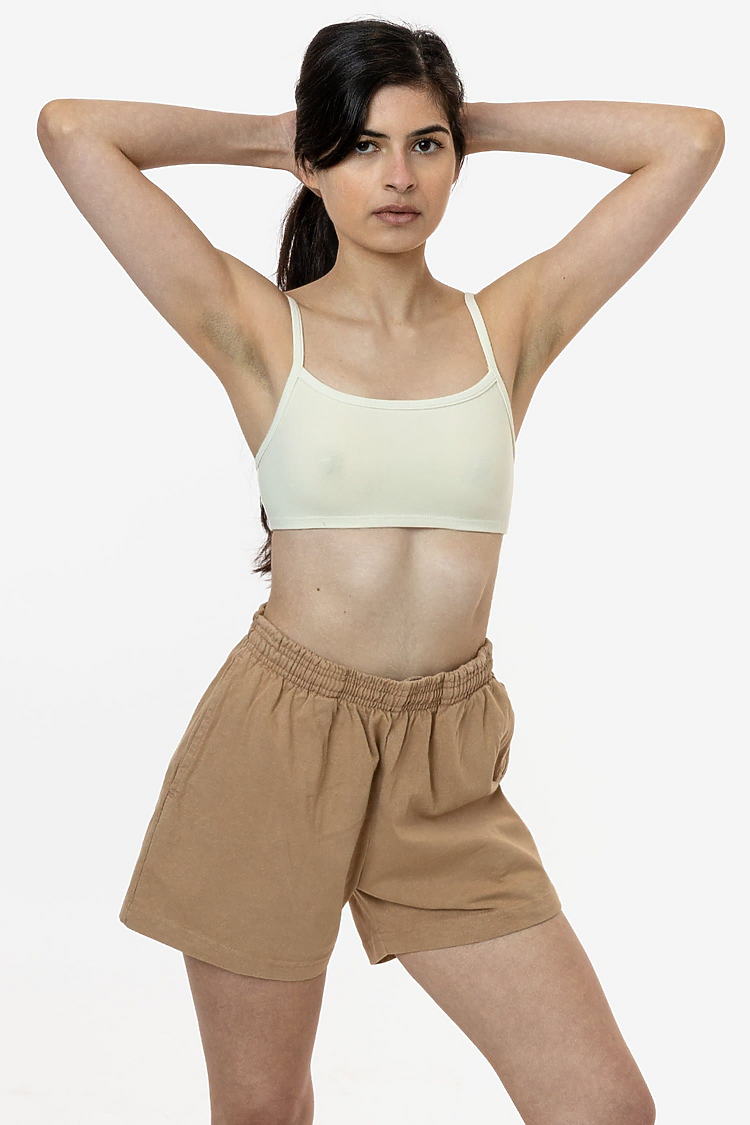 8.5 oz Heavy Jersey Gym Shorts KHAKI