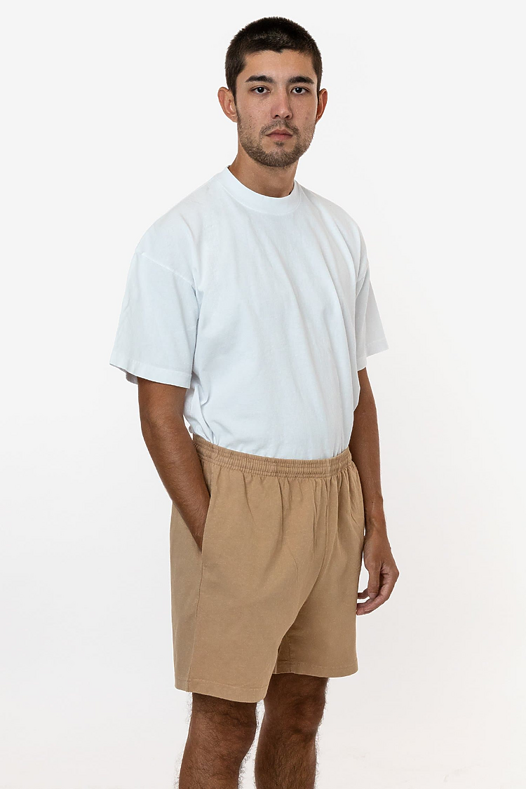 8.5 oz Heavy Jersey Gym Shorts KHAKI