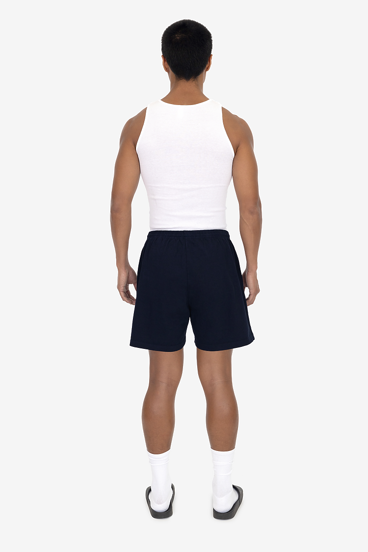 8.5 oz Heavy Jersey Gym Shorts NAVY