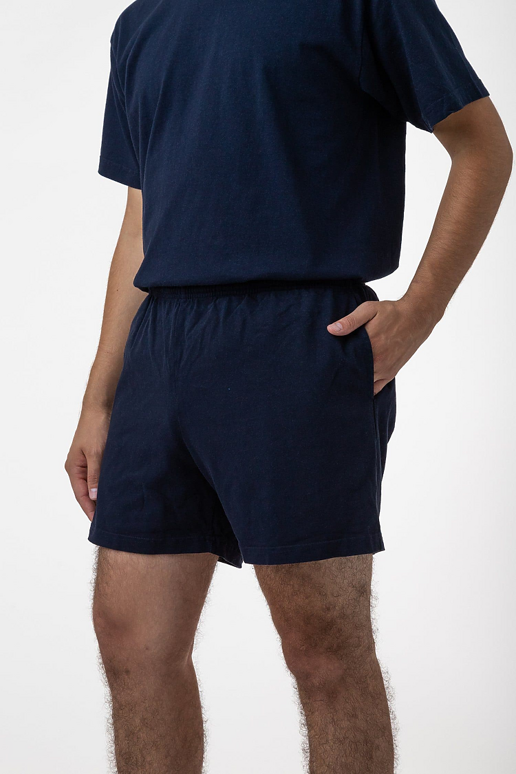 8.5 oz Heavy Jersey Gym Shorts NAVY
