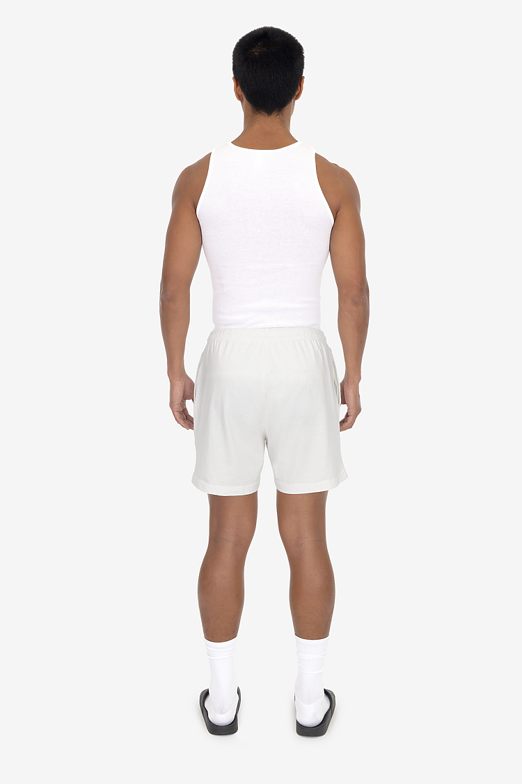 8.5 oz Heavy Jersey Gym Shorts OFF WHITE