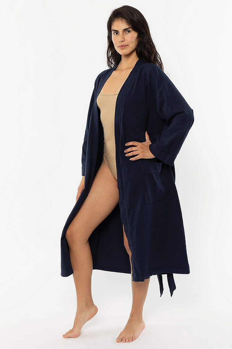 Heavy Jersey House Robe NAVY