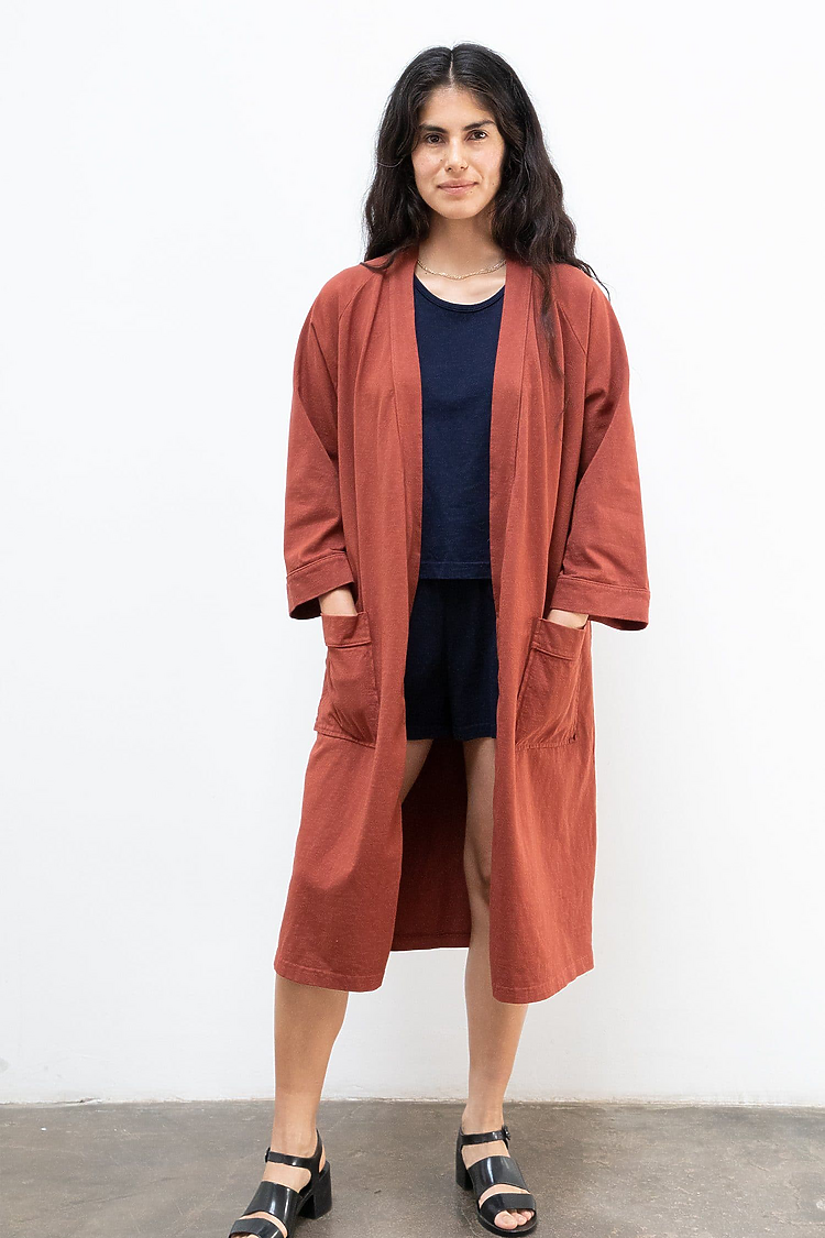 Heavy Jersey House Robe SADDLE