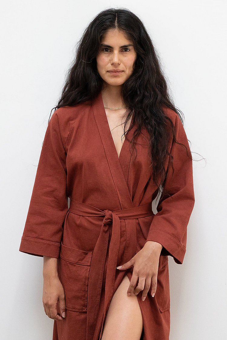 Heavy Jersey House Robe SADDLE