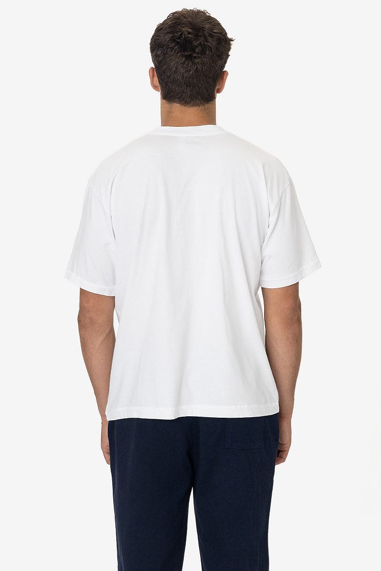 S/S Garment Dye Mockneck White