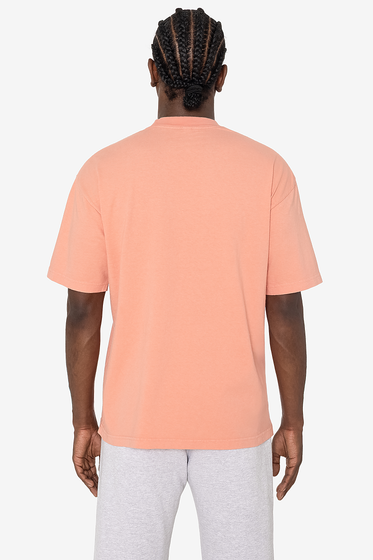 S/S Grmnt Dye Crew Neck 6.5oz CORAL SupportIMG2