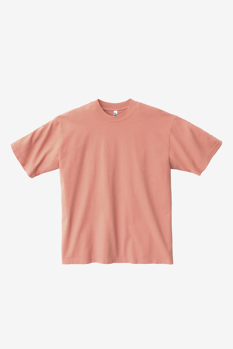 S/S Grmnt Dye Crew Neck 6.5oz CORAL