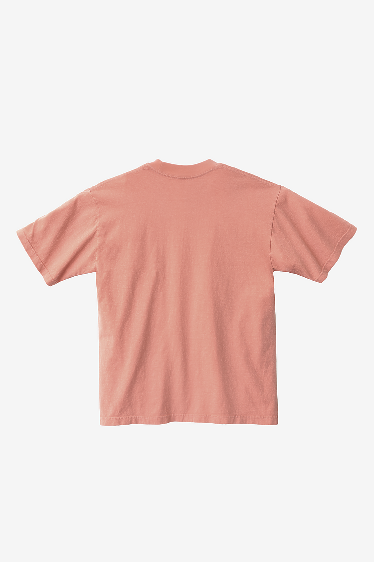 S/S Grmnt Dye Crew Neck 6.5oz CORAL