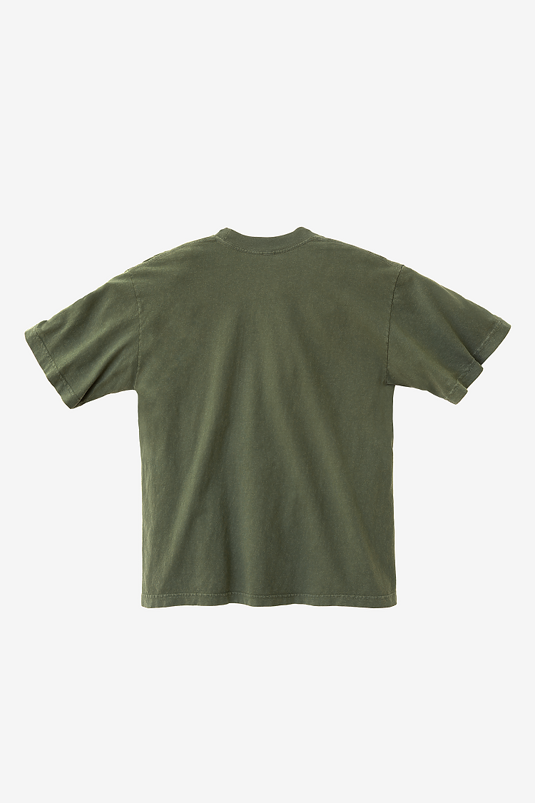 S/S Grmnt Dye Crew Neck 6.5oz ARMY