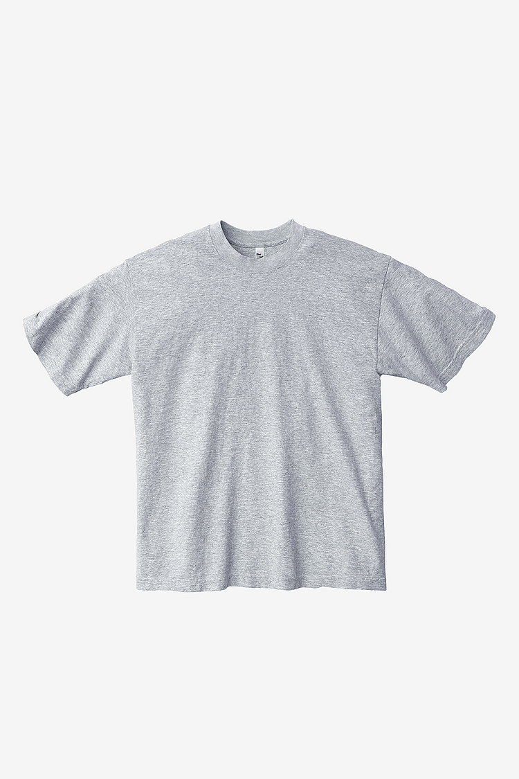 S/S Grmnt Dye Crew Neck 6.5oz ASH
