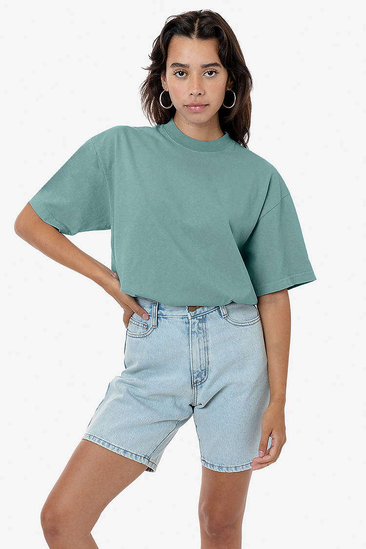 S/S Grmnt Dye Crew Neck 6.5oz ATLANTIC GREEN