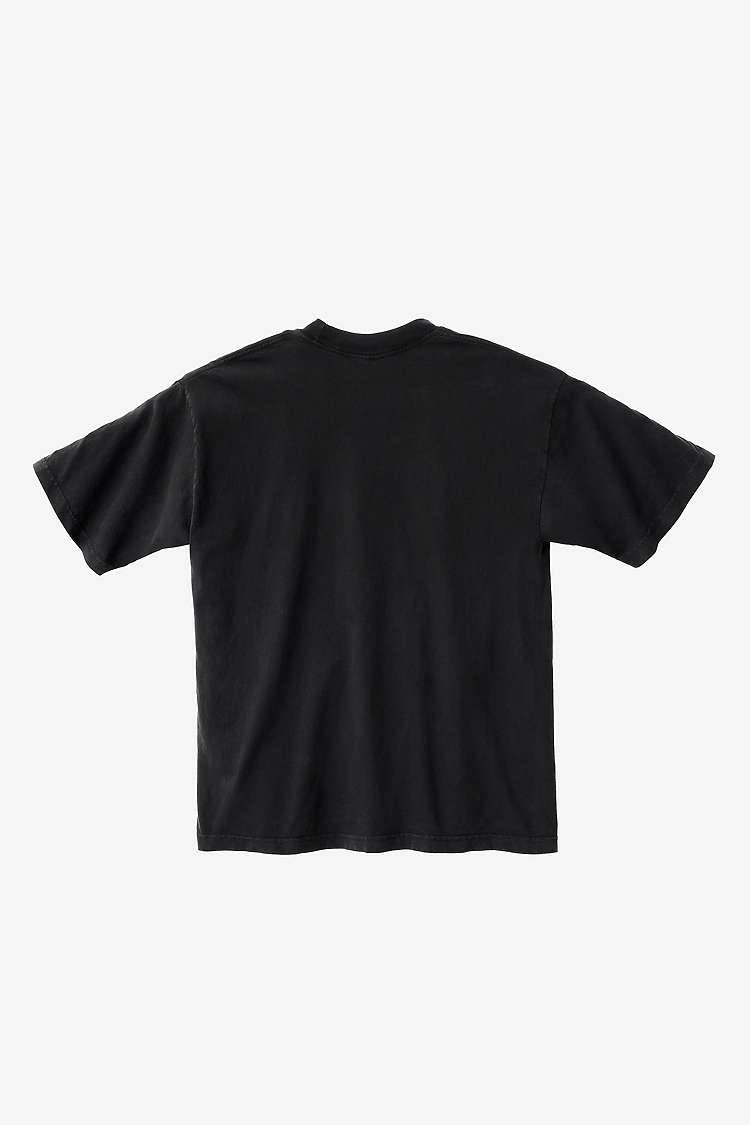 S/S Grmnt Dye Crew Neck 6.5oz BLACK