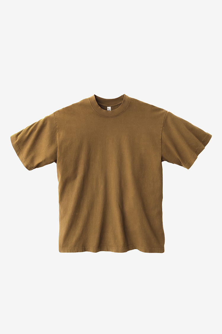 S/S Grmnt Dye Crew Neck 6.5oz Brass SupportIMG3