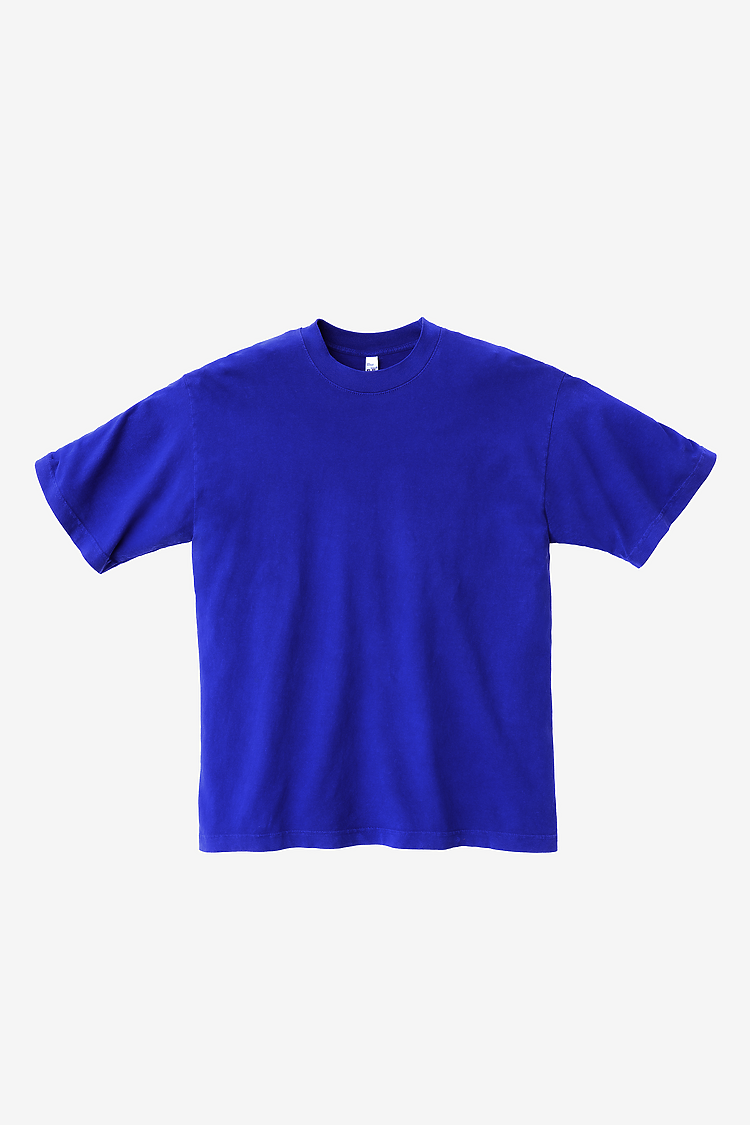 S/S Grmnt Dye Crew Neck 6.5oz COBALT BLUE