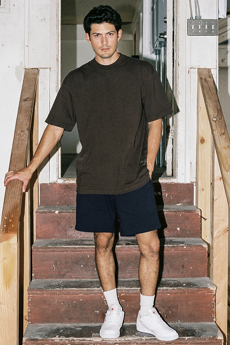 S/S Grmnt Dye Crew Neck 6.5oz CHOCOLATE