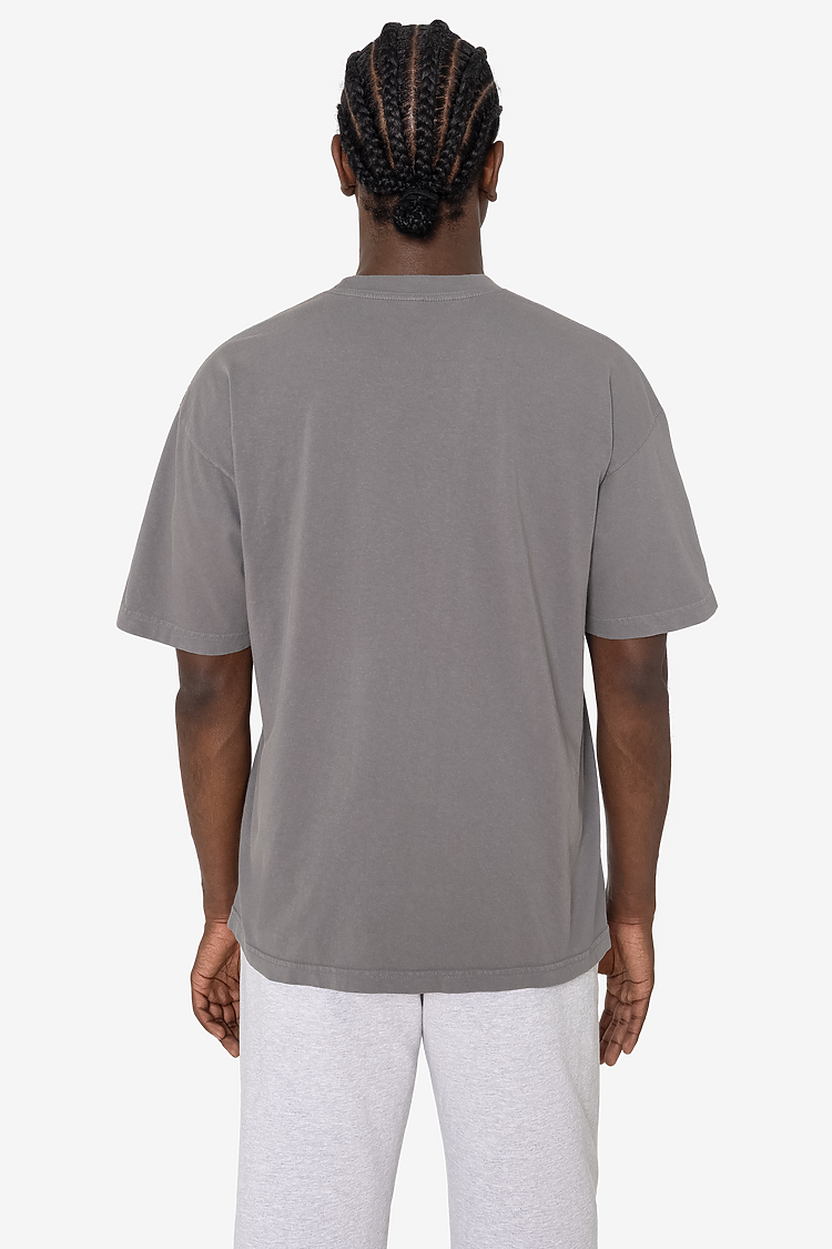 S/S Grmnt Dye Crew Neck 6.5oz CHARCOAL SupportIMG2