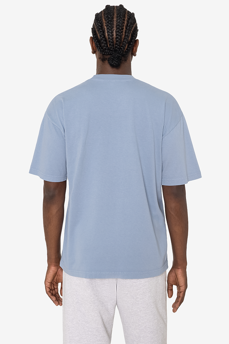 S/S Grmnt Dye Crew Neck 6.5oz CLEAR BLUE SupportIMG2