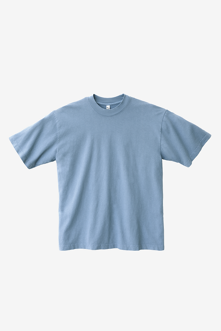S/S Grmnt Dye Crew Neck 6.5oz CLEAR BLUE