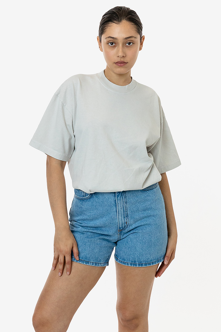 S/S Grmnt Dye Crew Neck 6.5oz CEMENT