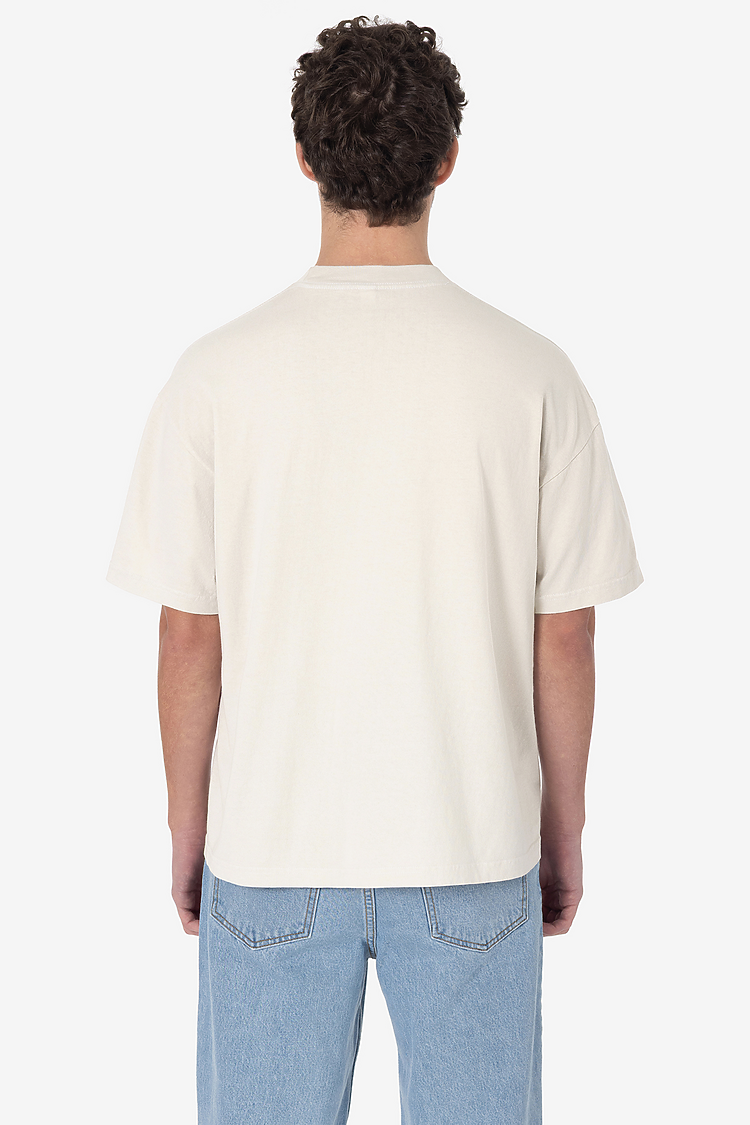 S/S Grmnt Dye Crew Neck 6.5oz CREME SupportIMG2