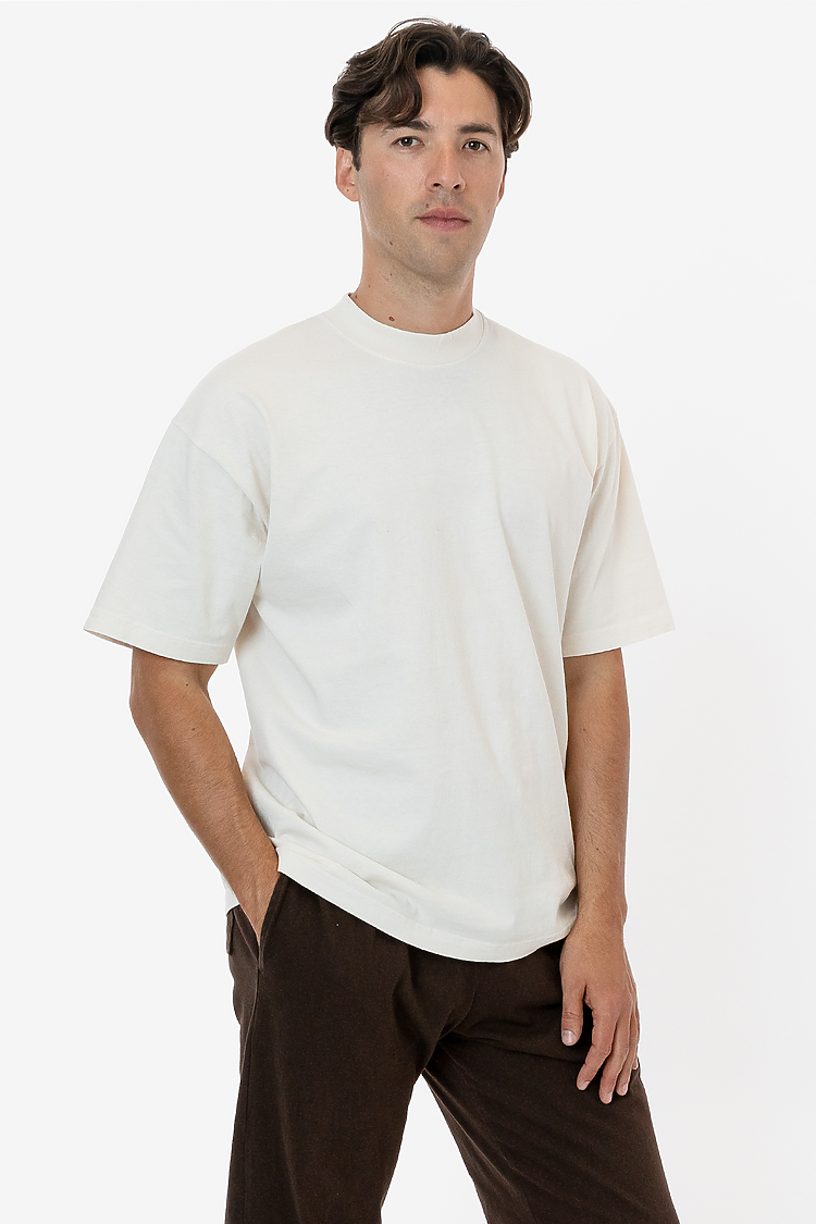 S/S Grmnt Dye Crew Neck 6.5oz CREME SupportIMG3