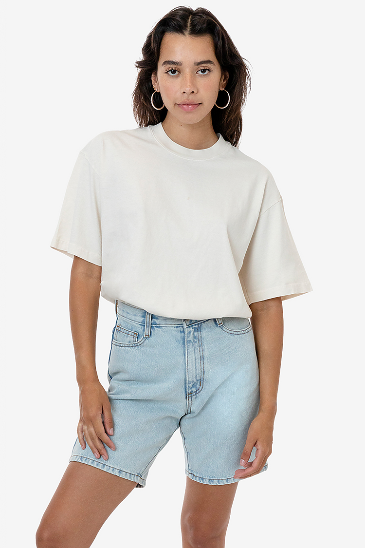 S/S Grmnt Dye Crew Neck 6.5oz CREME SupportIMG4