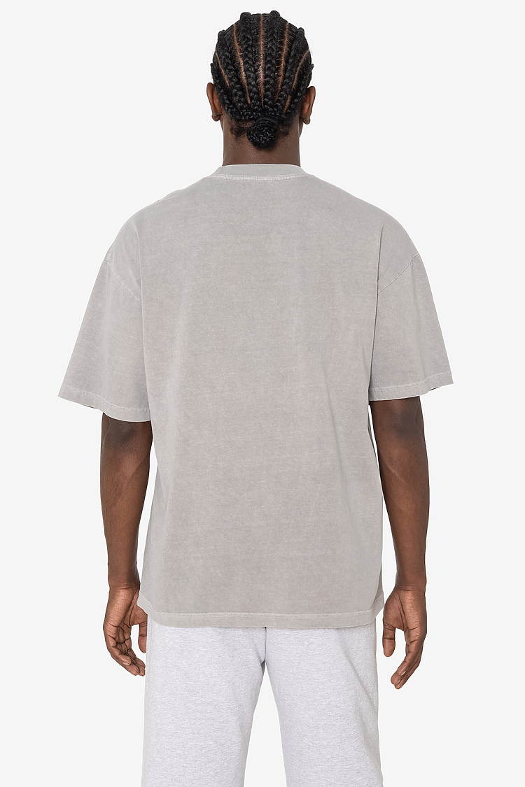 S/S Grmnt Dye Crew Neck 6.5oz Dark Silver SupportIMG2