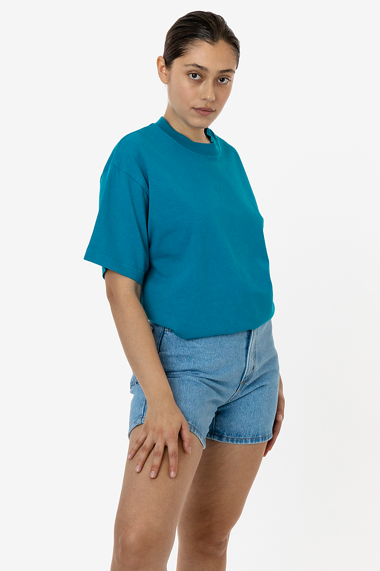 S/S Grmnt Dye Crew Neck 6.5oz DARK TEAL SupportIMG3