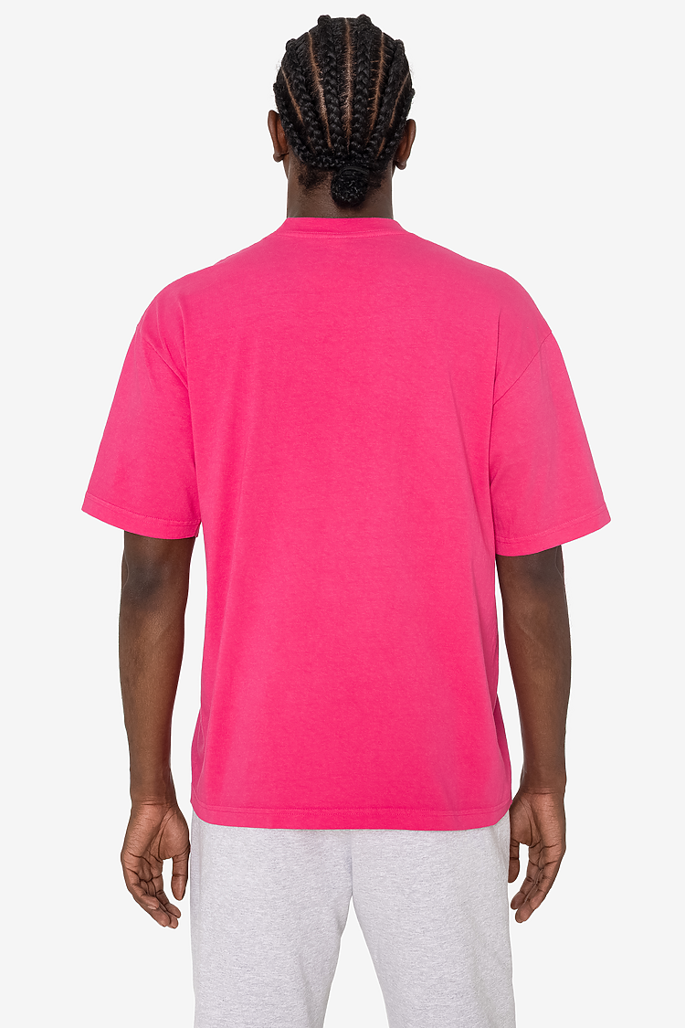 S/S Grmnt Dye Crew Neck 6.5oz FUCHSIA SupportIMG2