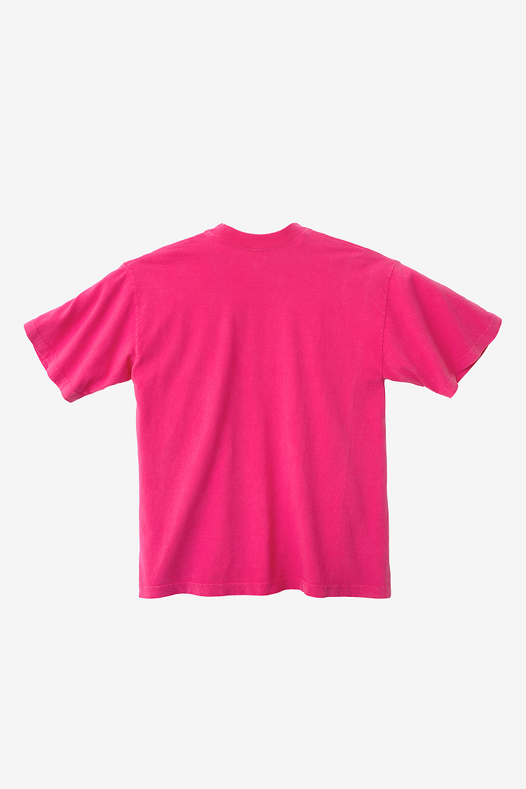 S/S Grmnt Dye Crew Neck 6.5oz FUCHSIA