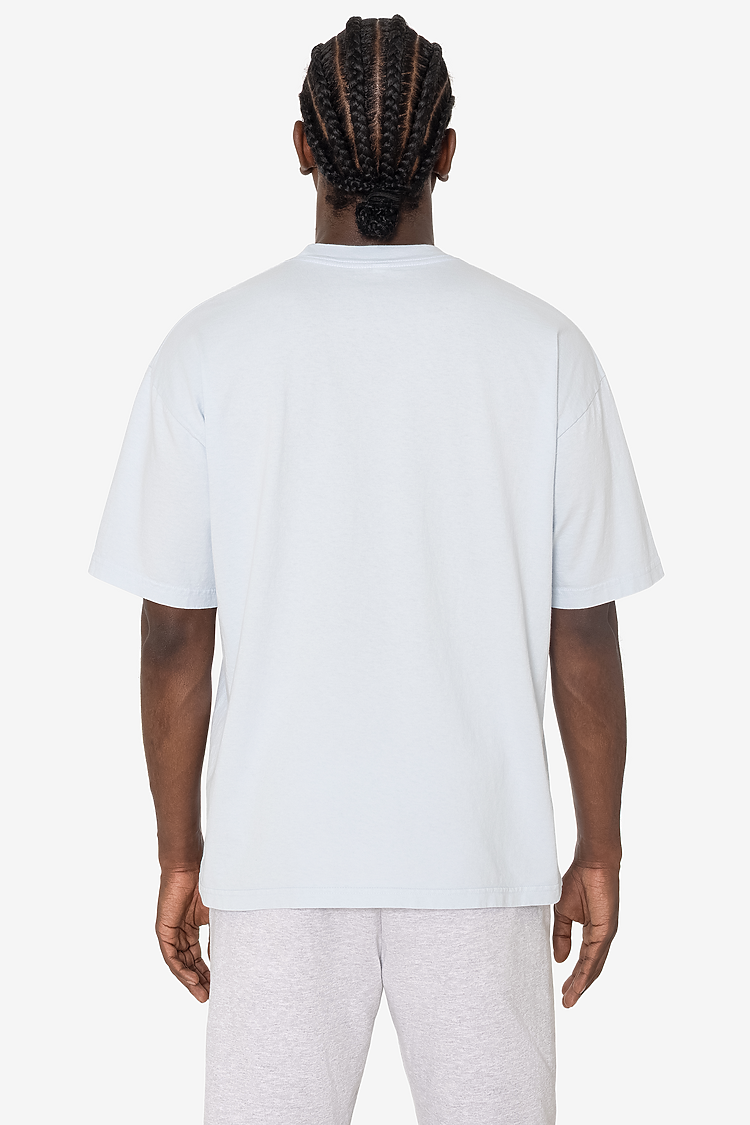 S/S Grmnt Dye Crew Neck 6.5oz LIGHT BLUE SupportIMG2