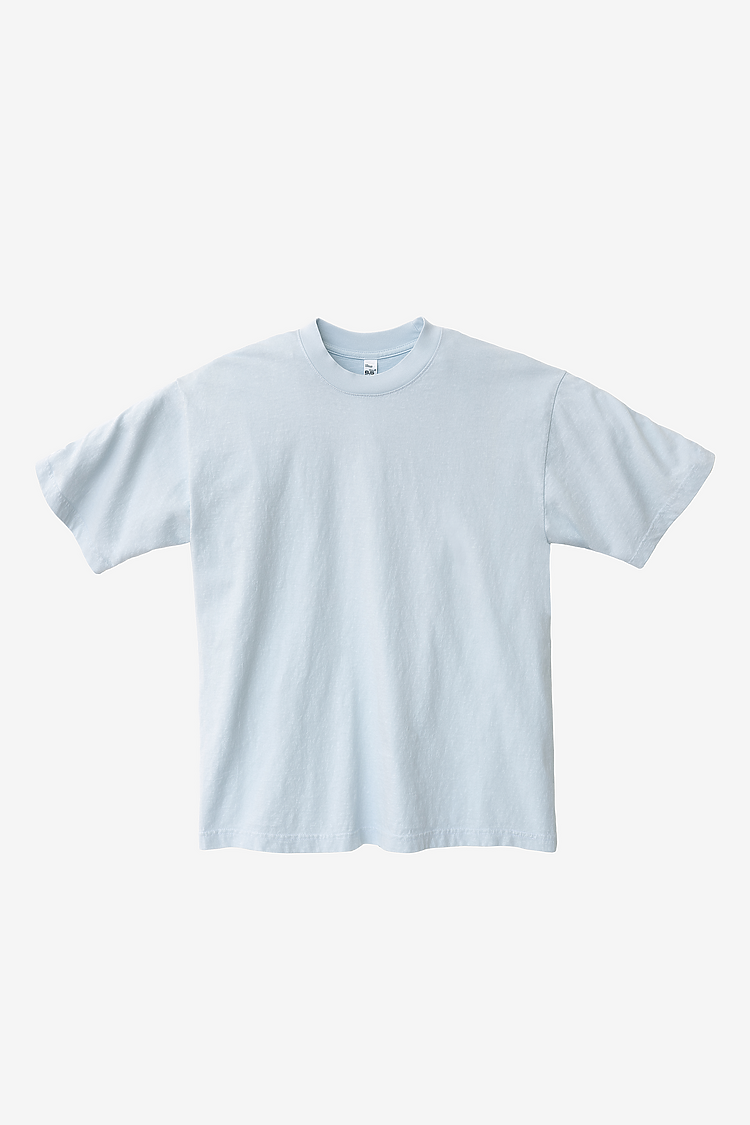 S/S Grmnt Dye Crew Neck 6.5oz LIGHT BLUE