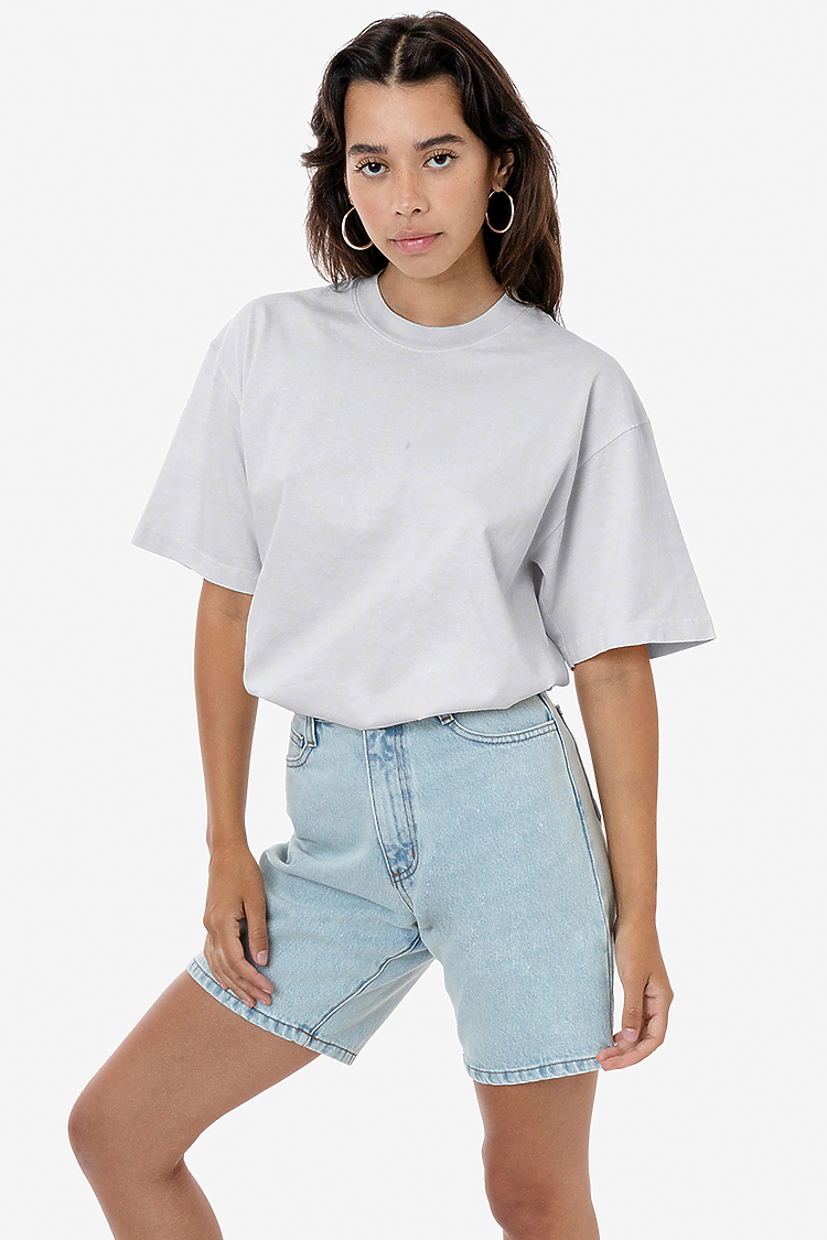 S/S Grmnt Dye Crew Neck 6.5oz LIGHT GREY