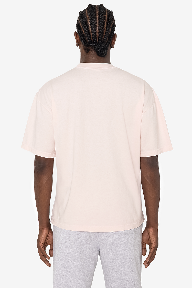 S/S Grmnt Dye Crew Neck 6.5oz LIGHT PINK SupportIMG2