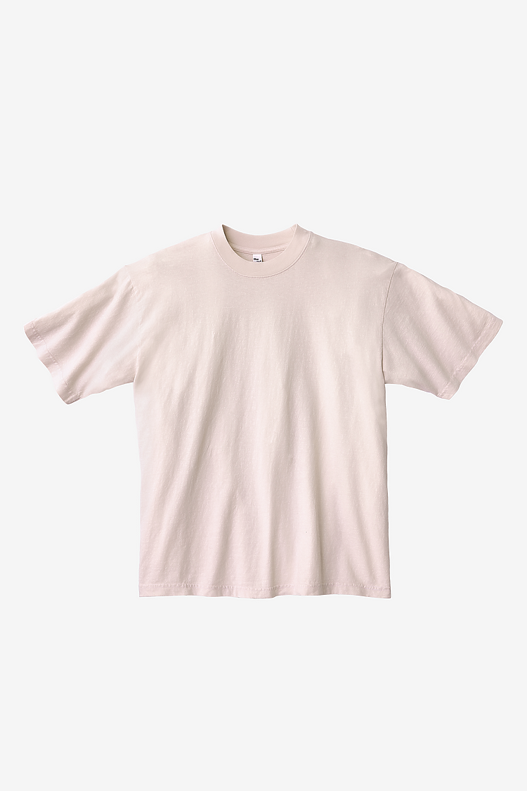 S/S Grmnt Dye Crew Neck 6.5oz LIGHT PINK