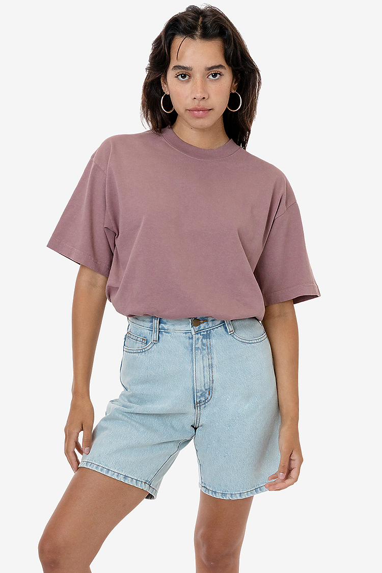 S/S Grmnt Dye Crew Neck 6.5oz MAUVE