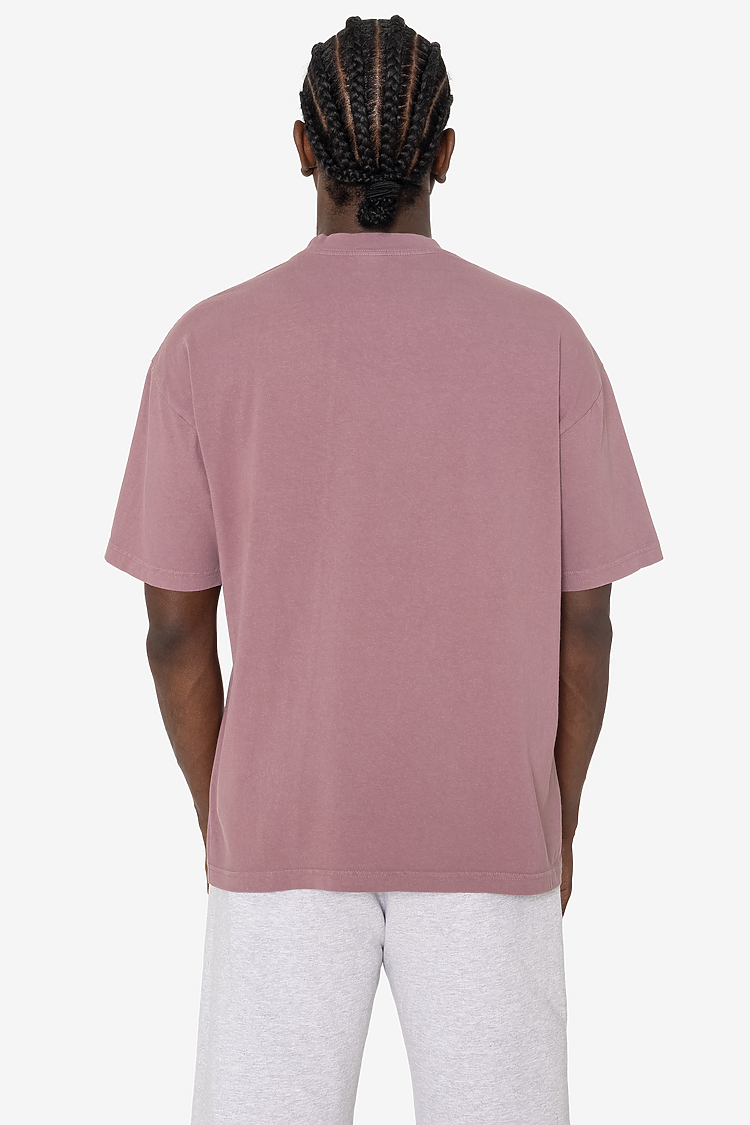 S/S Grmnt Dye Crew Neck 6.5oz MAUVE SupportIMG2