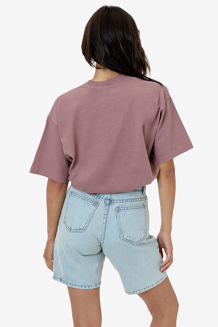 S/S Grmnt Dye Crew Neck 6.5oz MAUVE
